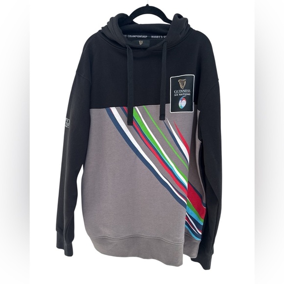 Guinness Six Nation Rugby Sweatshirt Championship Hooded Size XL - Picture 6 of 6